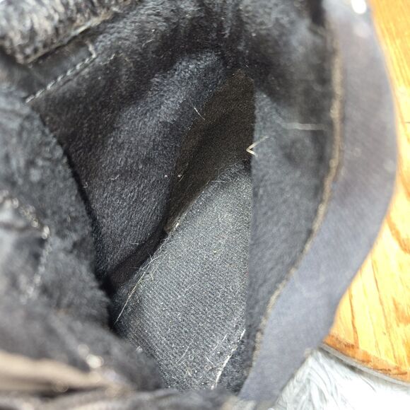 Sporto Womens Size 10-11M Jenny Faux Suede Lace-Up Ankle Grey Combat Boots - Picture 7 of 11